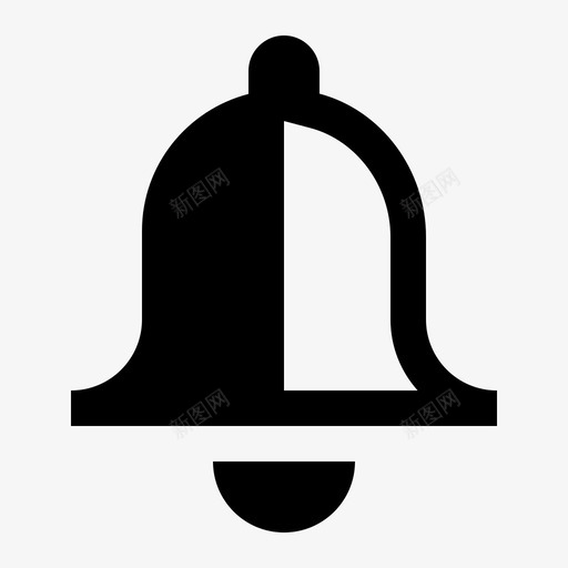 警铃铃声声音图标svg_新图网 https://ixintu.com 声音 用户界面固态图标设置 警铃 铃声