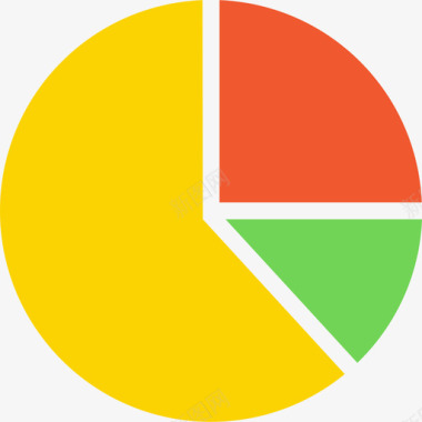 饼图财务4扁平图标图标