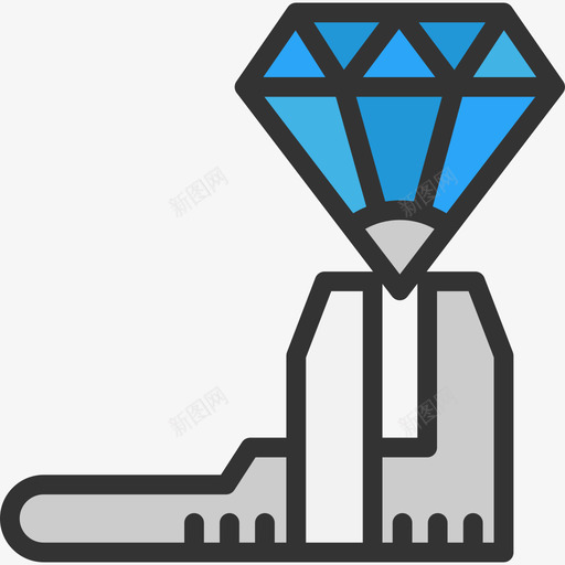 钻石平面4线颜色图标svg_新图网 https://ixintu.com 平面设计4 线颜色 钻石