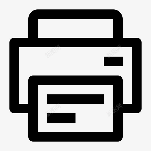 打印机按钮传真图标svg_新图网 https://ixintu.com 传真 打印机 按钮 纸张 计算机和电子线路图标集