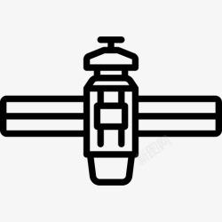 空间装置卫星空间装置线性图标高清图片