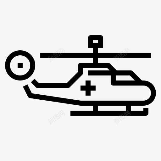 直升机飞机飞行图标svg_新图网 https://ixintu.com 医疗 救援 直升机 运输 飞机 飞行