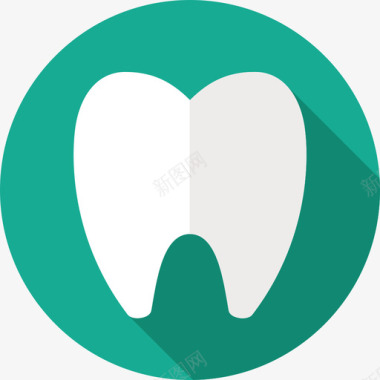 牙齿医院器械扁平图标图标
