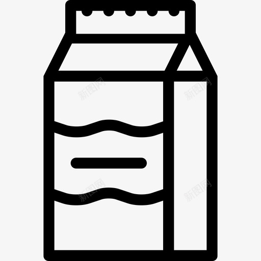 牛奶食品和饮料13线性图标svg_新图网 https://ixintu.com 牛奶 线性 食品和饮料13