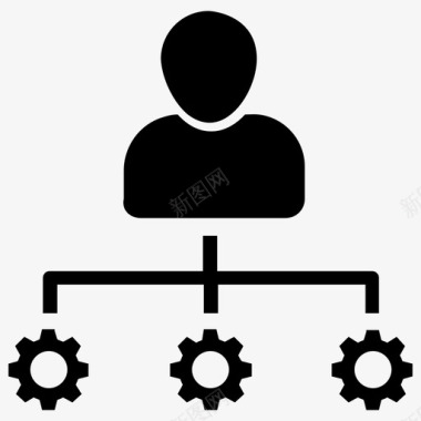 业务经理管理流程项目经理图标图标