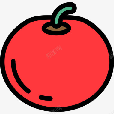 番茄园艺3线颜色图标图标