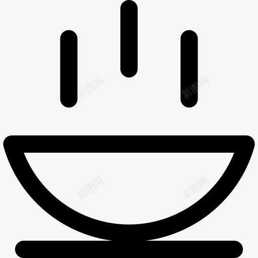 汤厨房用品线性图标svg_新图网 https://ixintu.com 厨房用品 汤 线性