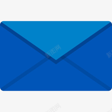 电子邮件商务元素5扁平图标图标