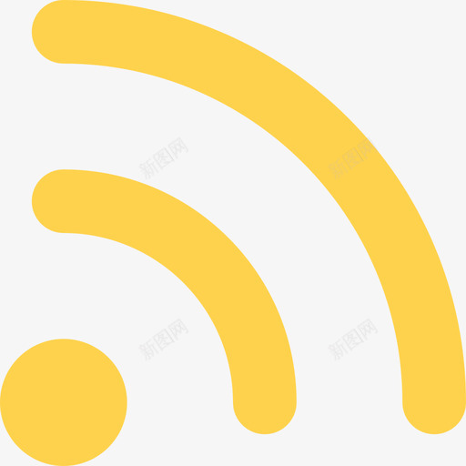 Wifi信号通信和媒体2平坦图标svg_新图网 https://ixintu.com Wifi信号 平坦 通信和媒体2