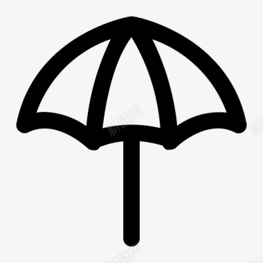 雨伞假日雨天图标图标