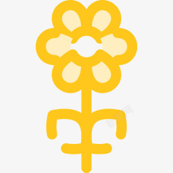 生日派对花花生日派对10黄色图标高清图片