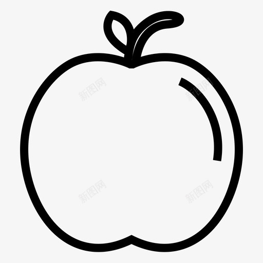 苹果水果学校2图标svg_新图网 https://ixintu.com 学校2 水果 苹果