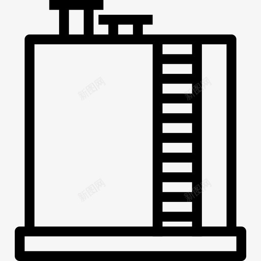 楼梯建筑汇编线性图标svg_新图网 https://ixintu.com 建筑汇编 楼梯 线性