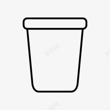桶清洁容器图标图标