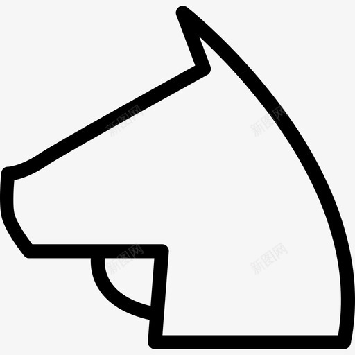 骑士运动会3直线图标svg_新图网 https://ixintu.com 直线 运动会3 骑士