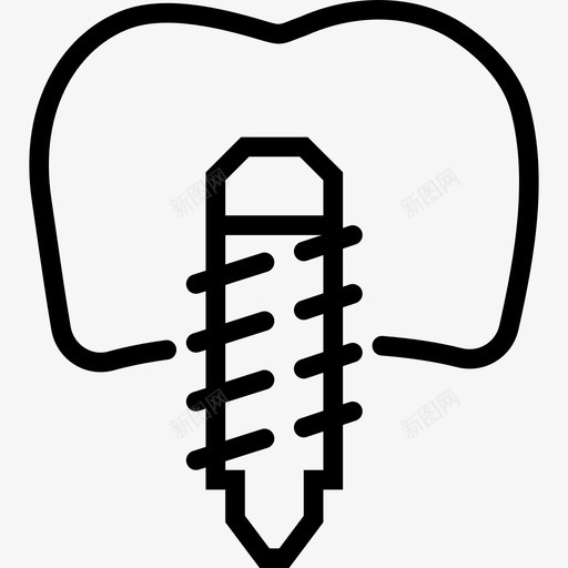 植入物医疗器械2线性图标svg_新图网 https://ixintu.com 医疗器械2 植入物 线性