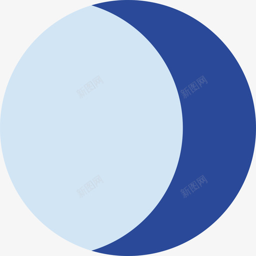 月亮10号天气平的图标svg_新图网 https://ixintu.com 10号天气 平的 月亮