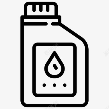 发动机油瓶子汽车图标图标