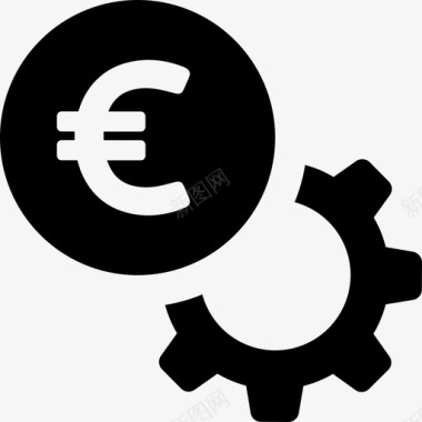 欧元金融集合稳健图标图标
