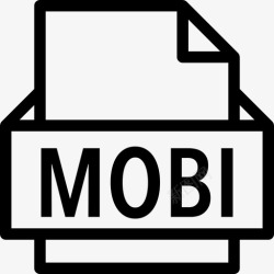 mobiMobi文件格式线性图标高清图片
