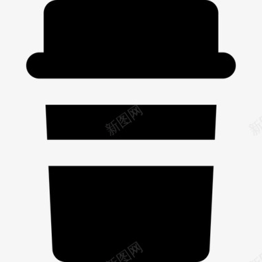 咖啡杯休息元素2装满图标图标