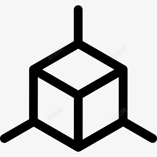 立方体形状多媒体设备图标svg_新图网 https://ixintu.com 多媒体设备 形状 立方体