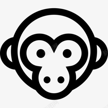 猴子动物8直系图标图标