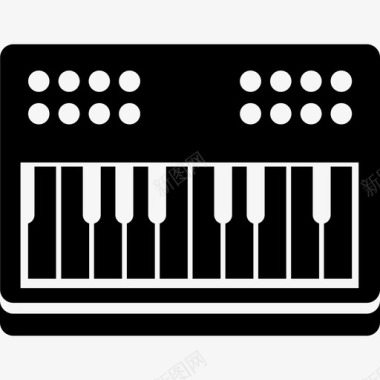 钢琴音乐元素2填充图标图标