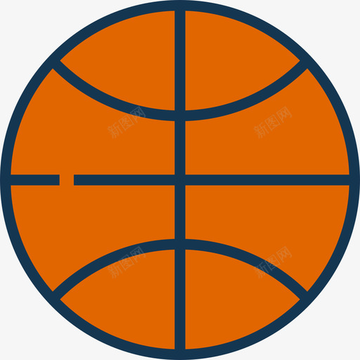 篮球运动6线性颜色图标svg_新图网 https://ixintu.com 篮球 线性颜色 运动6