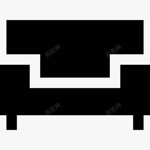 沙发家具15填充图标svg_新图网 https://ixintu.com 填充 家具15 沙发
