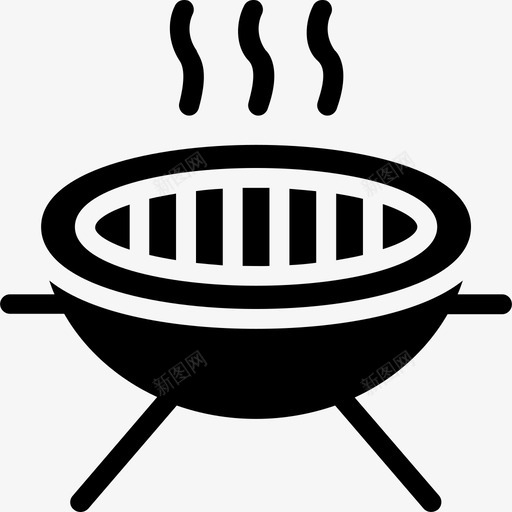 烤架食物图标系列填充svg_新图网 https://ixintu.com 填充 烤架 食物图标系列