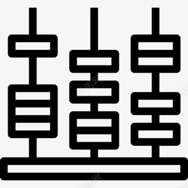 算盘学校图标2直线图标