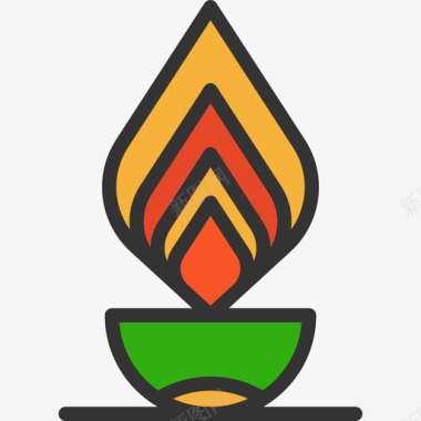 蜡烛表盘元件2线型颜色图标图标