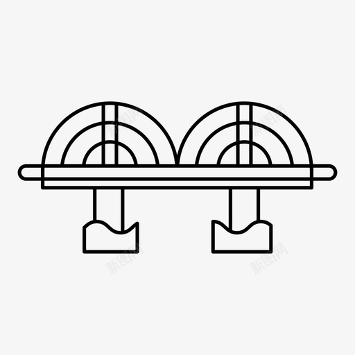 桥梁建筑旅游图标svg_新图网 https://ixintu.com 建筑 旅游 桥梁