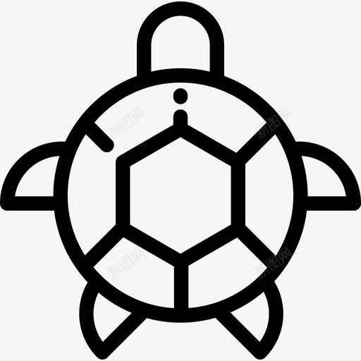 海龟海洋生物3直系图标svg_新图网 https://ixintu.com 海洋生物3 海龟 直系