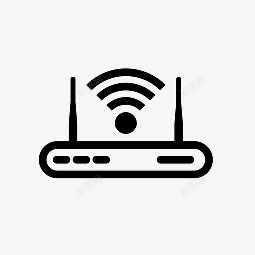 wifiinternet路由器图标svg_新图网 https://ixintu.com internet internet图标 wifi wifi调制解调器 路由器