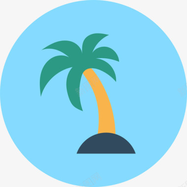Palm旅行11圆形图标图标