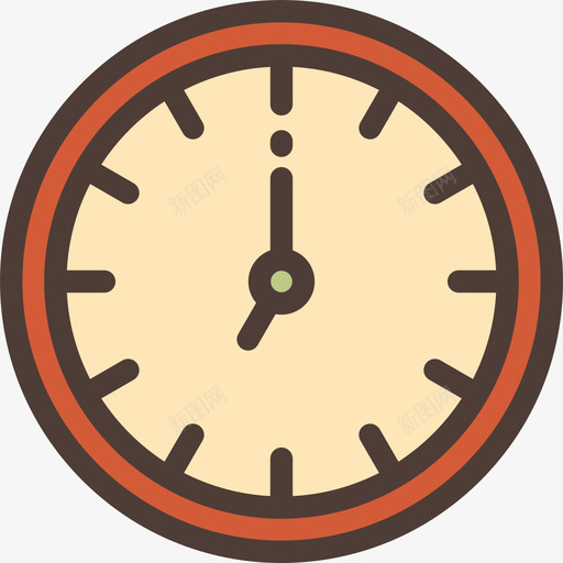 时钟企业管理线颜色图标svg_新图网 https://ixintu.com 企业管理 时钟 线颜色