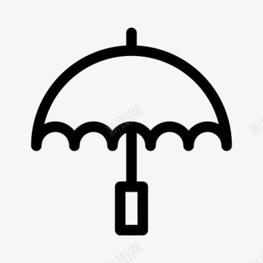 伞气候预报图标图标
