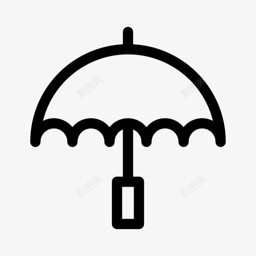 伞气候预报图标svg_新图网 https://ixintu.com 伞 保护 天气 气候 预报