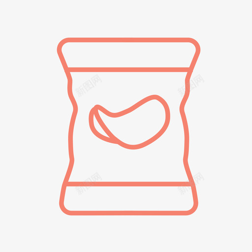 薯条袋子食物图标svg_新图网 https://ixintu.com 包装 垃圾食品 薯条 袋子 零食 食物