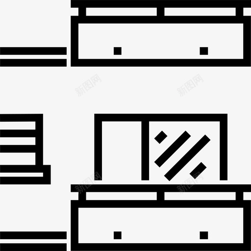 公寓真实状态线性图标svg_新图网 https://ixintu.com 公寓 真实状态 线性