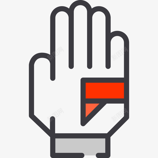 手套运动型9线性颜色图标svg_新图网 https://ixintu.com 手套 线性颜色 运动型9