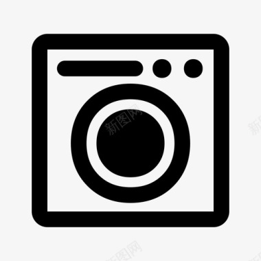 洗衣机洗衣粉家用图标图标