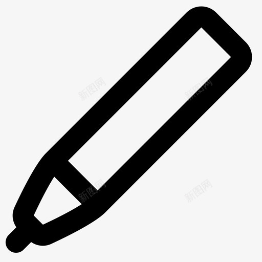 记号笔画笔铅笔图标svg_新图网 https://ixintu.com 写字 环游世界 画笔 记号笔 铅笔
