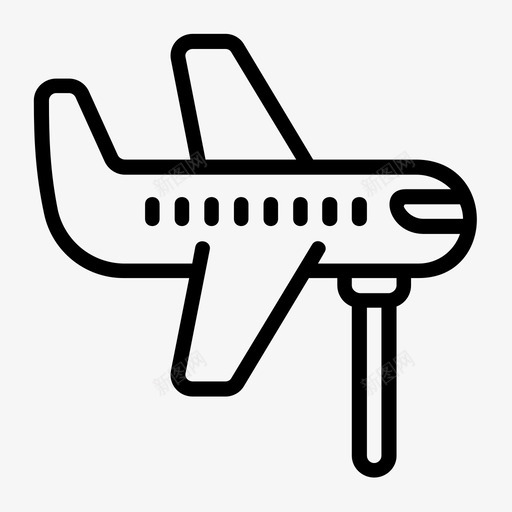 飞机孩子游戏图标svg_新图网 https://ixintu.com 孩子 游戏 玩具 飞机
