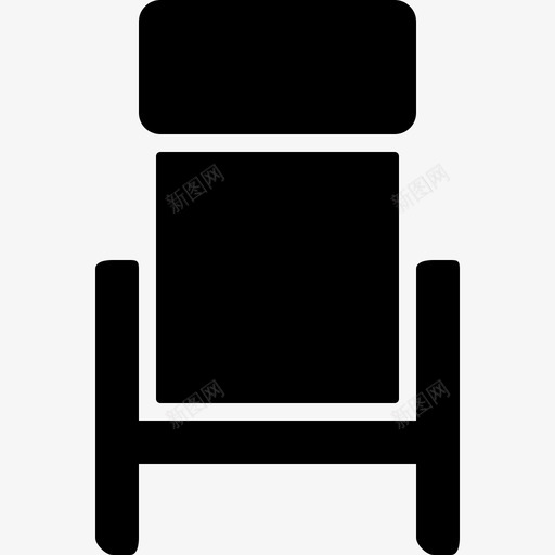 椅子家具和白色物品实心图标svg_新图网 https://ixintu.com 实心 家具和白色物品 椅子
