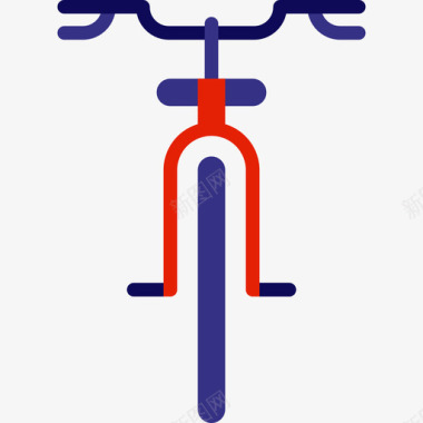 自行车运输7扁平图标图标