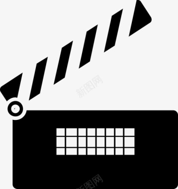 电影制作板快板电影图标图标