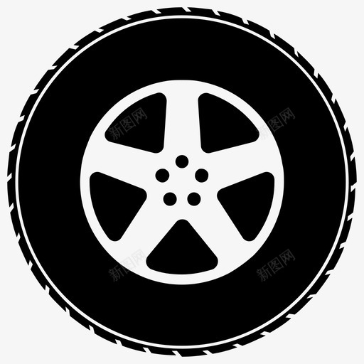 汽车轮子汽车轮胎轮胎图标svg_新图网 https://ixintu.com 汽车轮子 汽车轮胎 轮胎 轮胎字形图标